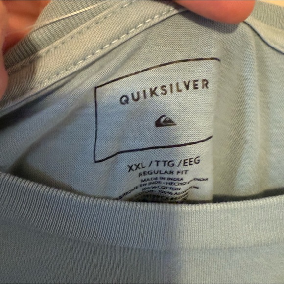 Quiksilver Baby Blue Graphic Men's T-Shirt XXL - Picture 4 of 4